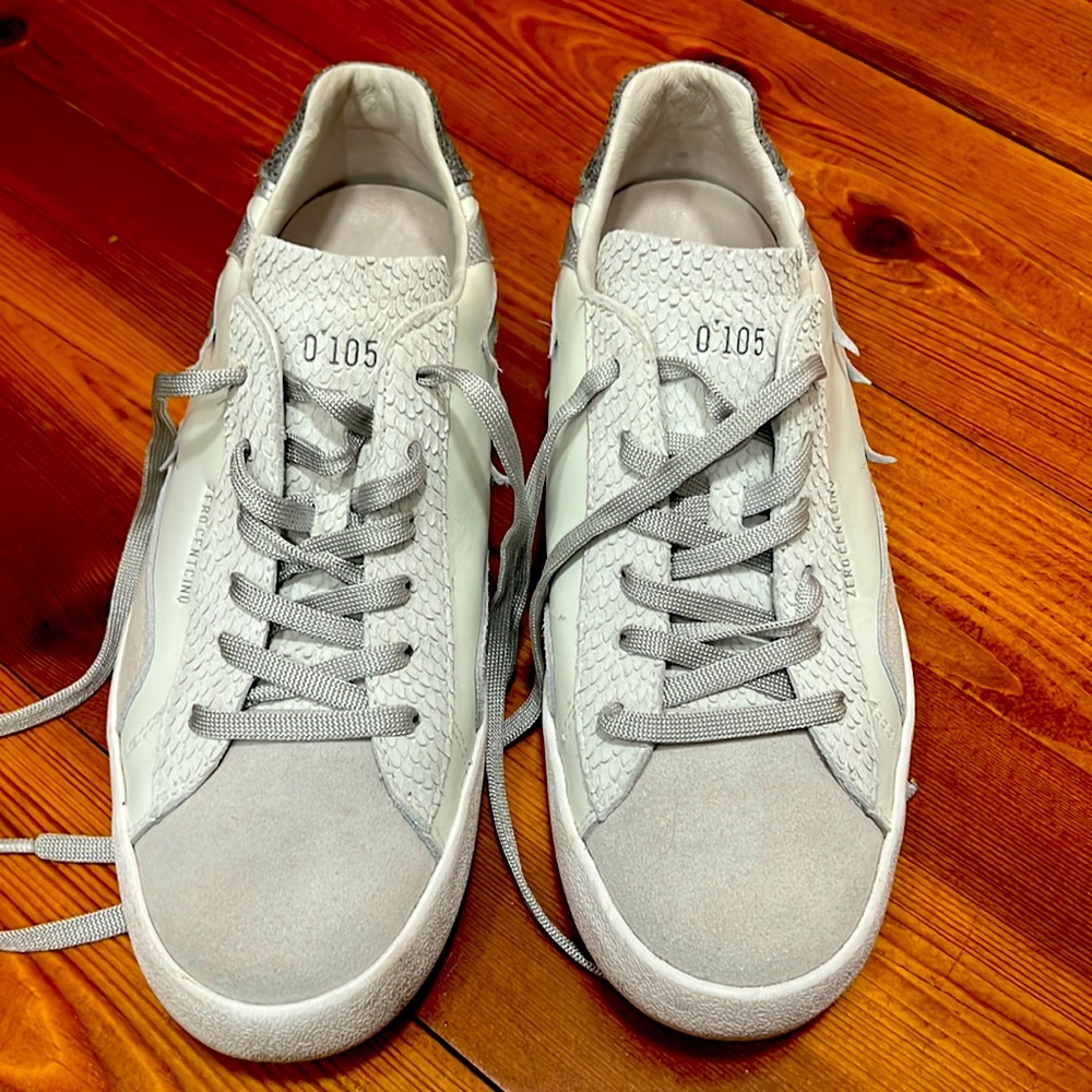 White and grey sneakers like new worn once